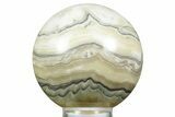 Polished Zebra Calcite Sphere - Mexico #362100-1